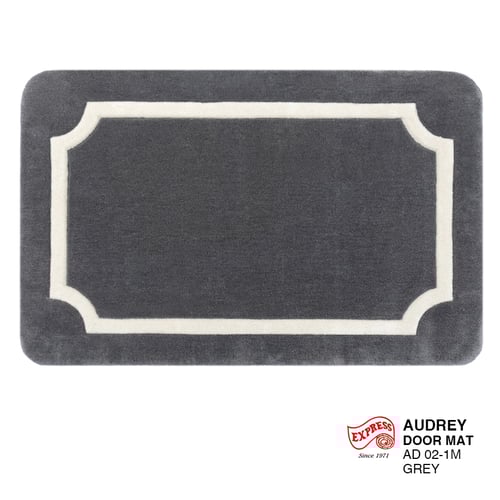 พรมรุ่น AUDREY MAT (DM) AD02-1 DM 50x80 ซม. GREY (พรีออเดอร์)