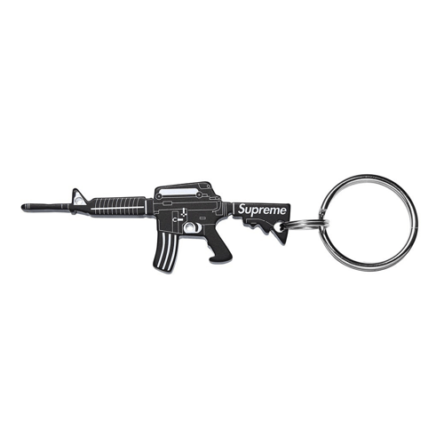 SUPREME M 16 BOTTLE OPENER KEYCHAIN BLACK