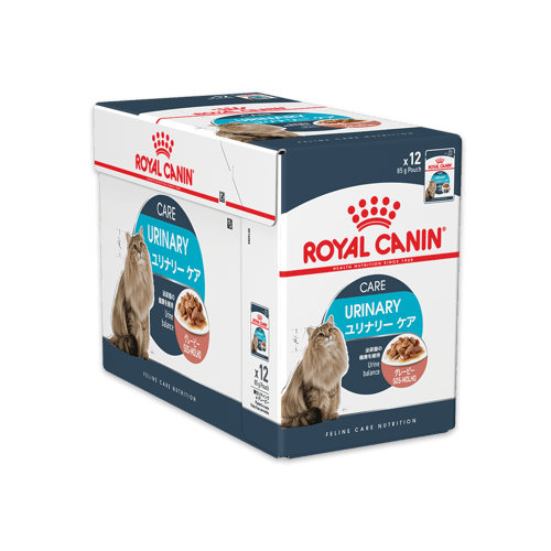 [MANOON] ROYAL CANIN Pouch Urinary Care in gravy โรยัล คานิน อาหารสำหรับแมวโตอายุ 1 ปีขึ้นไป ขนาด 85 กรัม (12 ซอง)