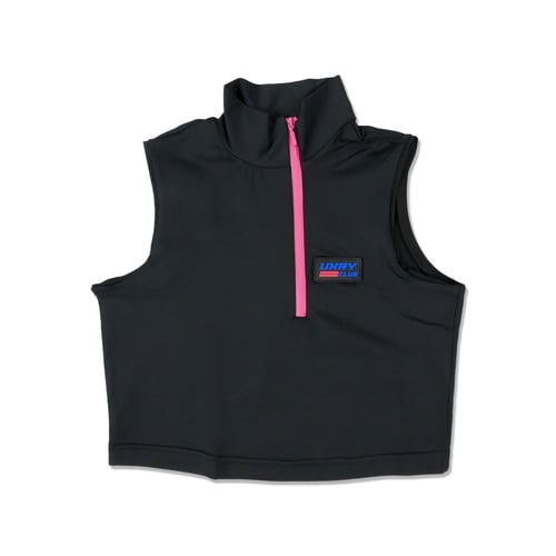 UXRY CLUB IMMA VILLAIN ACTIVE CROP TOP BLACK