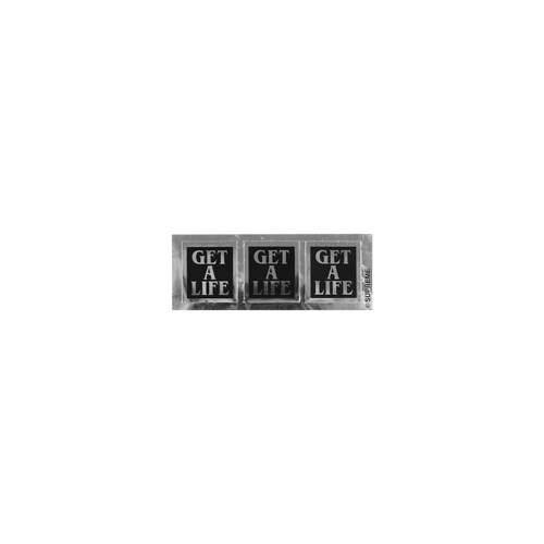 SUPREME GET A LIFE MINI 3 STICKER BLACK
