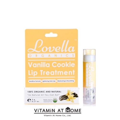 Lovella Vanilla Cookie ลิปออร์แกนิก กลิ่นวนิลลาคุ๊กกี้