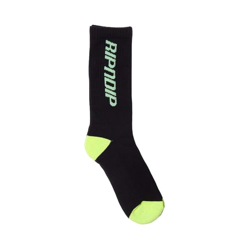 RIPNDIP FAST SOCKS BLACK/GREEN