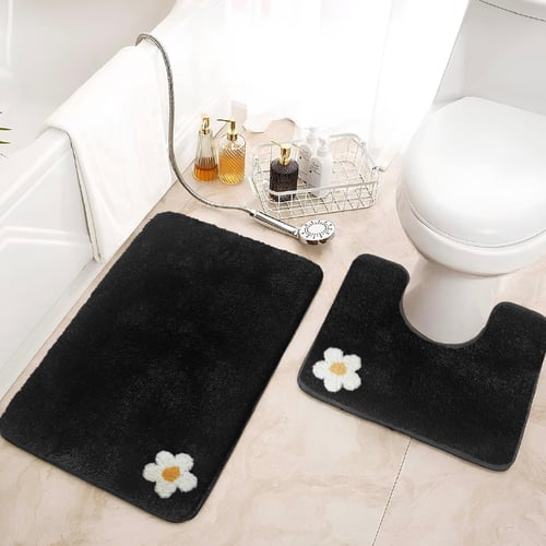 พรมเช็ดเท้าชุดห้องน้ำ (BATH MAT) รุ่น STELLAR AG 6-3 BLACK สีดำ