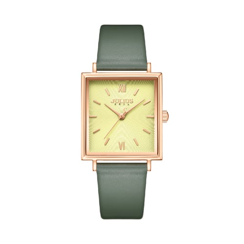 นาฬิกา Julius JA-1335 B สายหนัง สีเขียว