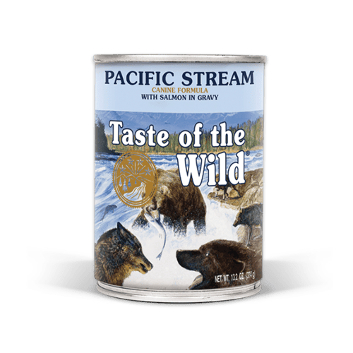 [MANOON] TASTE OF THE WILD เทสต์ ออฟ เดอะ ไวลด์ อาหารสุนัขแบบเปียกสูตรแซลมอนในน้ำเกรวี่ ขนาด 374 กรัม