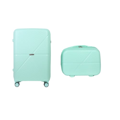Pegasus กระเป๋าเดินทางล้อลากวัสดุ PP รุ่น Falabella Setคู่ ขนาด 14+20 นิ้ว สีมิ้นท์
