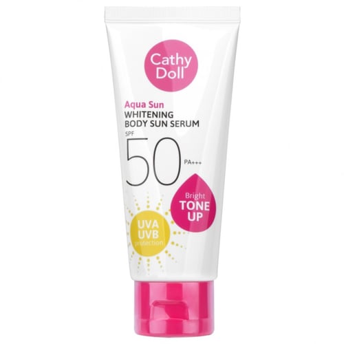 (โปรลดใหญ่ ใส่ไม่ยั้ง!!!)Cathy Doll Aqua Sun Whitening Body Sun Serum Spf50 Pa+++ 50ml.