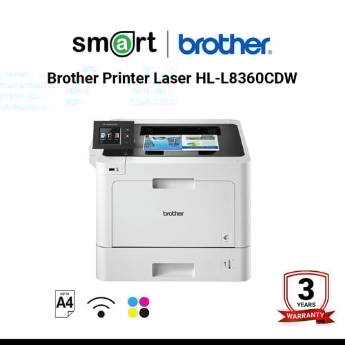 Brother Printer Laser HL-L8360CDW เครื่องพิมพ์เลเซอร์สี Color Laser HL-HL-L8360CDW (Duplex, Network Gigabit ethernet, Wireless, Wi-Fi Direct and NFC)