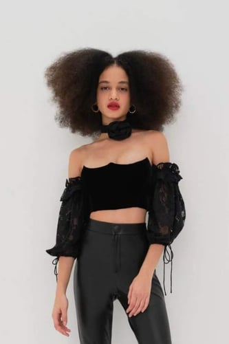 FOR LOVE & LEMONS - REGINA CROP TOP