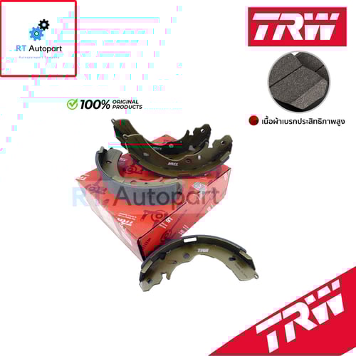 TRW ผ้าดรัมเบรกหลัง Mitsubishi Triton 2wd * 2.5L * ปี14-20 / ผ้าเบรก ผ้าเบรค / GS7915