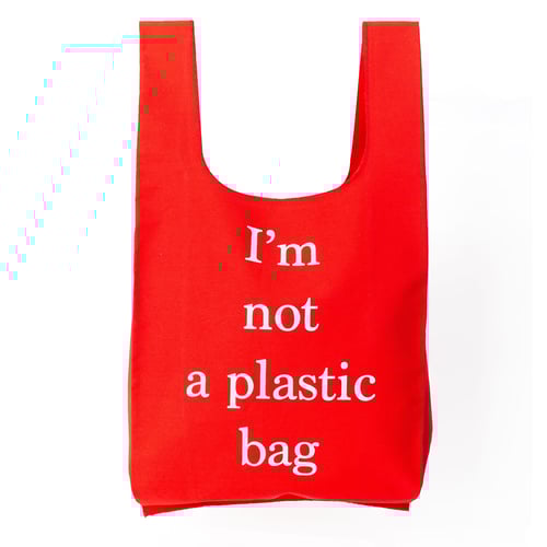 ถุงผ้ารักษ์โลก Shopping Bag สีแดง