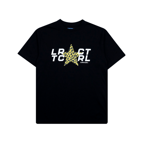 CURATORS CTRL STAR LEOPARD T-SHIRT BLACK/YELLOW