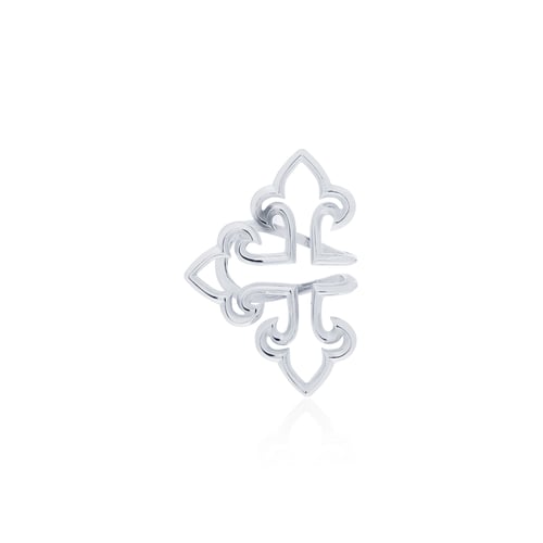 LisCross Edge: Rituals Cross ขัดเงาพิเศษ ชุบทองคำขาว (White Gold Sterling) *จำหน่ายเป็นชิ้น/ข้าง