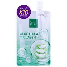 Baby Bright Aloe Hya&Collagen Soothing Gel 50g. (แบบซอง)