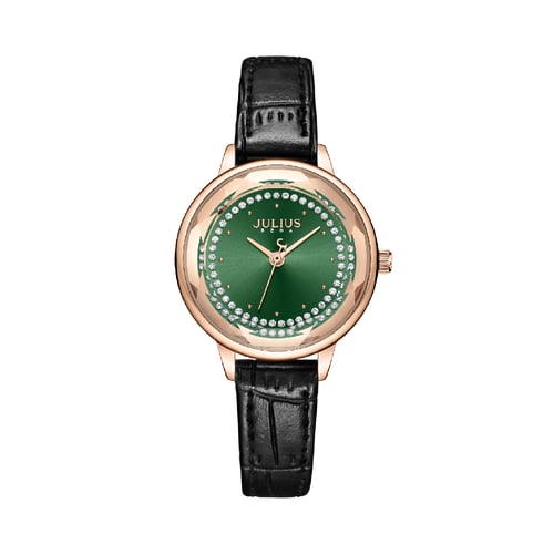 นาฬิกา Julius JA-1355 D สายหนัง สีดำ