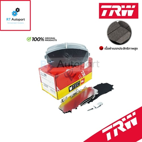 TRW ผ้าดิสเบรกหน้า Mitsubishi Pajerosport เครื่อง2.4 2.5 ปี15-22 Triton ปี19-22 เกรด UTEC / ผ้าเบรก ผ้าเบรค / GDB8027UT