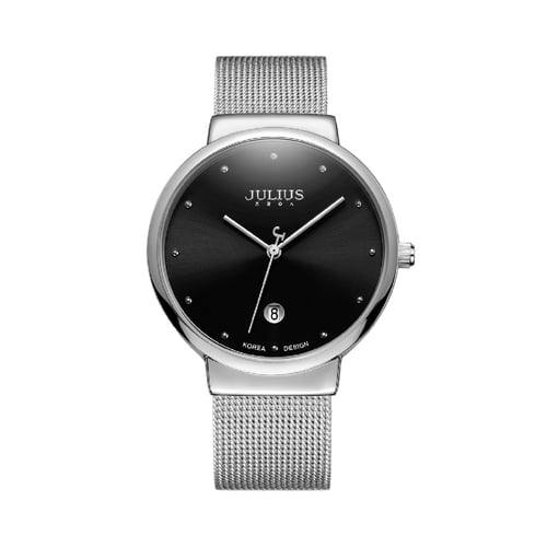 นาฬิกา Julius JA-426 MB สายสแตนเลสถัก สีเงิน