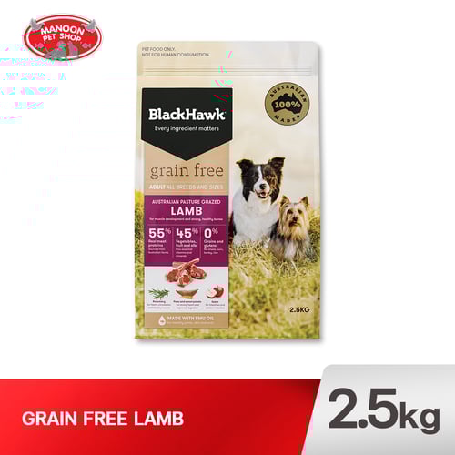 BLACK HAWK DOG GF Lamb 2.5kg.