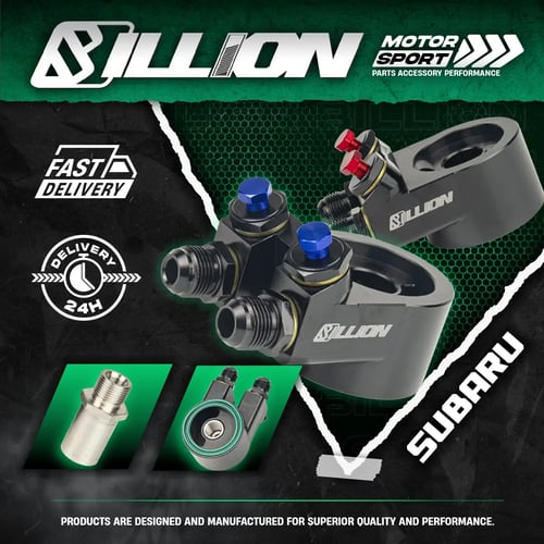 อแดปเตอร์ออยแยก Billion AN10 ทรงสูง M20x1.5 (SUBARU-BLUE)