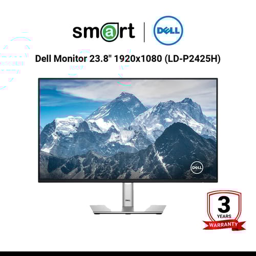 จอมอนิเตอร์  Dell 24 Monitor - P2425H , 23.8" 1920x108016:9 ,HDMI+DP+VGA/ 3Yrs Advance Exchange, NBD, Premium Panel Guarantee