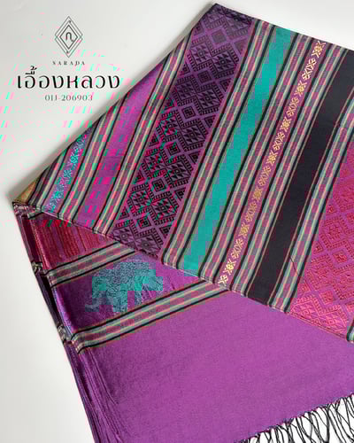 ผ้าเสน่ห์ไทย เอื้องหลวง 01J-692003