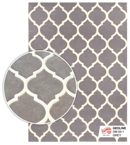GEO LINE (M) RUG DM 05-1 M 120x170 cm. GREY (PRE-ORDER)