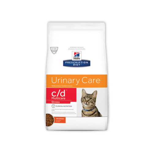 Hill's Prescription Diet Feline c/d Multicare Stress with Chicken Dry dog food ฮิล อาหารสำหรับแมว ที่มีปัญหาระบบทางเดินปัสสาวะ
