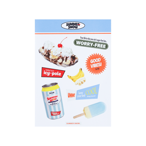 SUMMER SNOW SMSN STICKER