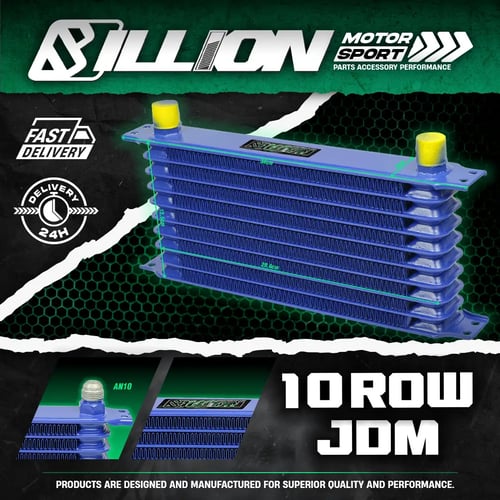 แผงออยคูลเลอร์ Billion JDM BLUE AN10 10Row
