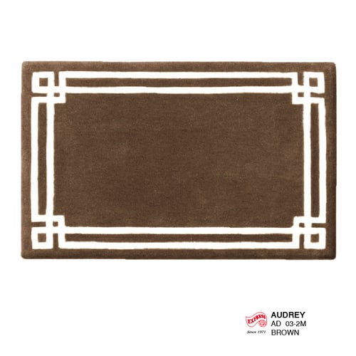 พรมรุ่น AUDREY MAT (DM) AD03-2 DM 50x80 ซม. BROWN (พรีออเดอร์)
