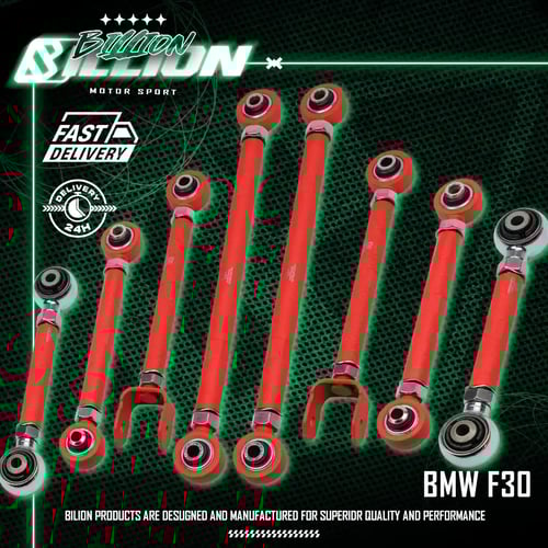 ชุดค้ำปรับมุมล้อหลัง Billion BMW F30 (Camber Arms Kit | ปรับแคมเบอร์)