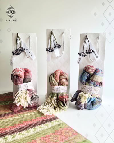 ผ้าทอพัชมิน่าพร้อมถุง - TT146