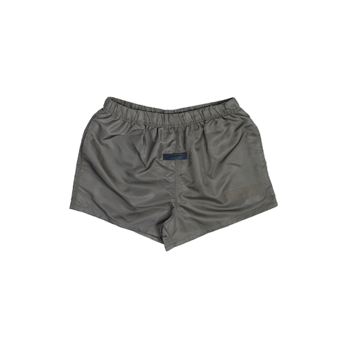 ESSENTIALS FEAR OF GOD NYLON RUNNING SHORTS WOOD