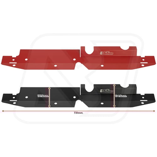 แผ่นอลูมิเนียม Billion ปิดหม้อน้ำ SUBARU WRX/STI 2008–2014 [BLACK/RED]