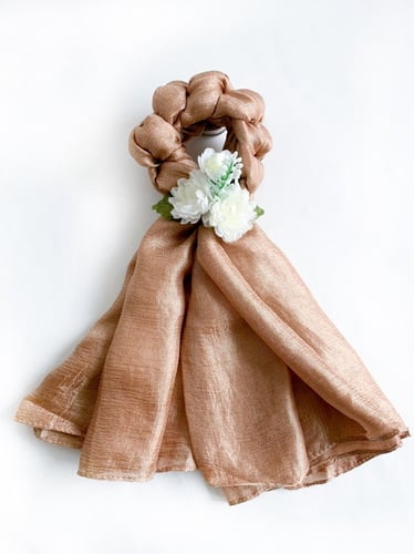 มาลัยผ้าคลุมไหล่ไหมมุก MN11