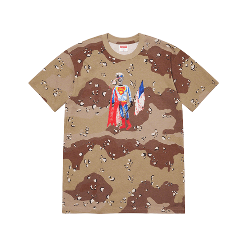 SUPREME SKELETON SS21 T-SHIRT BROWN CAMO