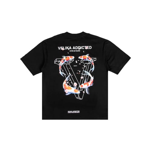 VELIKA KOI-V OVERSIZED T-SHIRT BLACK