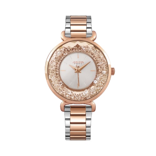 นาฬิกา Julius JA-1440 D สายสแตนเลส สีสองกษัตริย์