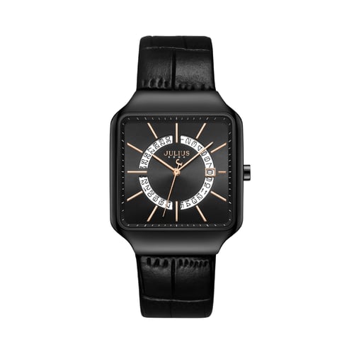 นาฬิกา Julius JA-1392L D สายหนัง สีดำ