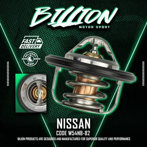 Billion Thermostat 68° วาล์วน้ำ Billion 68 องศา [W54NB-82] สำหรับ Nissan March, Almera, Pulsar, Tida, Sylphy, Juke