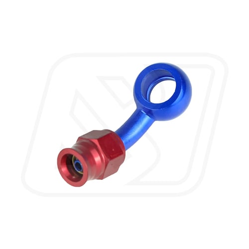 Billion หัวบันโจ PTFE AN3 แบบตรง/45° (BLUE-RED/BLACK)