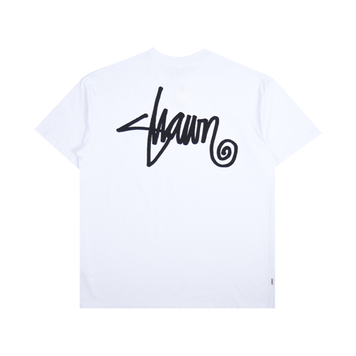 S DOUBLE SHAWN SCRIPT T-SHIRT WHITE