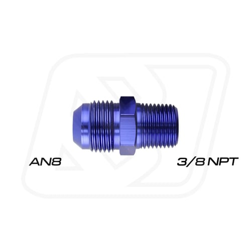 Billion ข้อลดเกลียว 3/8"NPT ออก AN6/AN8/AN10 (BLUE/BLACK)