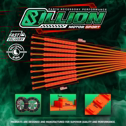 Billion เคเบิลไทลัดล้อช่วยรถยนต์ตกหลุม ถุงละ 10 เส้น