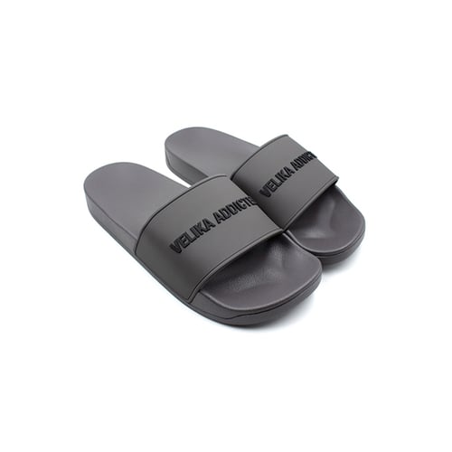 VELIKA BASIC LOGO SLIDE DARK GREY