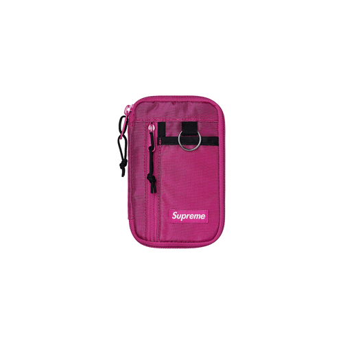 SUPREME FW19 SMALL ZIP POUCH PINK