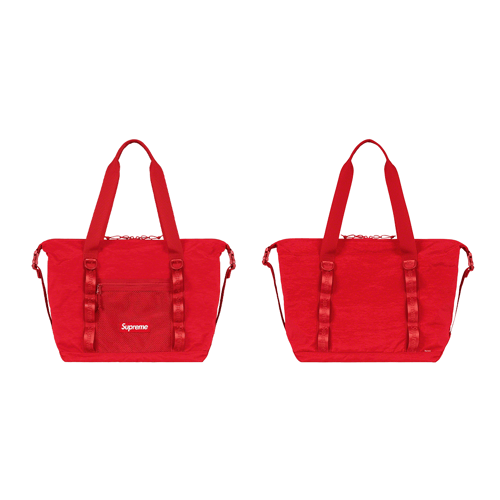 SUPREME ZIP TOTE BAG RED