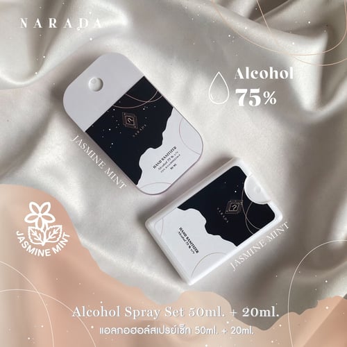 ❤️เซตโดนใจ❤️ราคาสบายกระเป๋าโดนใจจัดเลย1 เซทมี 2ชิ้น?มี2ขนาด50ml,20ml  by NaradaAsia❤️