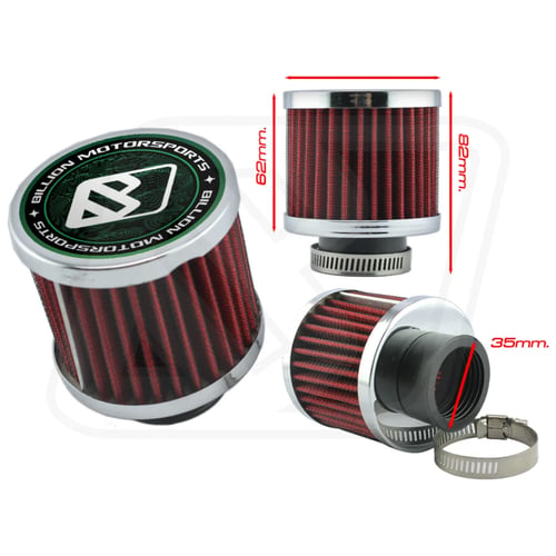 Billion Mini Breather Filter 35mm. [SILVER]